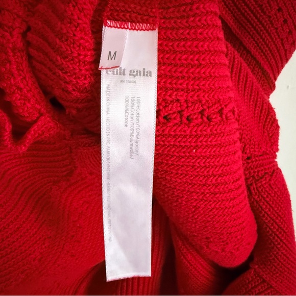 Cult Gaia Marlow Red Mini Dress - Picture 4 of 9